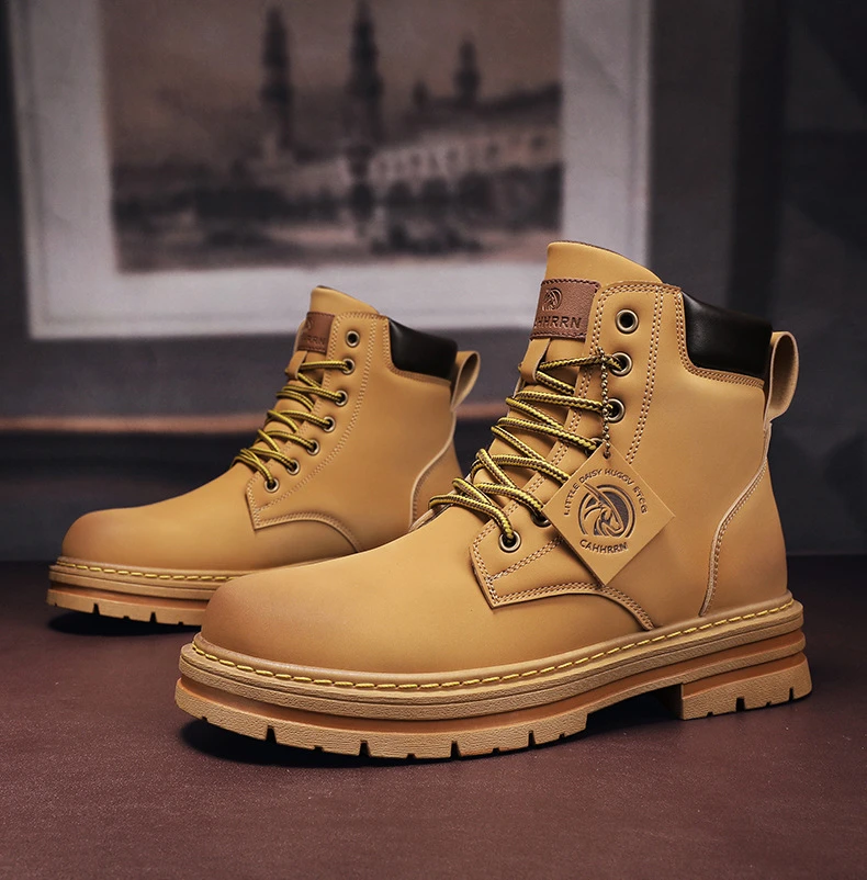 2024 mens high top boots mens leather shoes fashion motorcycle ankle boots mens winter boots comfortable platform desert boots 2024 mens high top boots mens leather shoes fashion motorcycle ankle boots mens winter boots comfortable platform desert boots