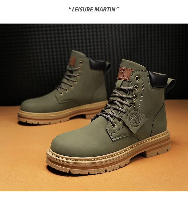 2024 mens high top boots mens leather shoes fashion motorcycle ankle boots mens winter boots comfortable platform desert boots 2024 mens high top boots mens leather shoes fashion motorcycle ankle boots mens winter boots comfortable platform desert boots
