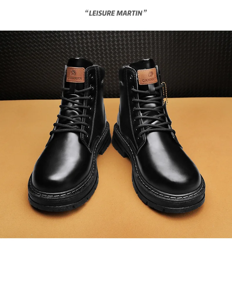 2024 mens high top boots mens leather shoes fashion motorcycle ankle boots mens winter boots comfortable platform desert boots 2024 mens high top boots mens leather shoes fashion motorcycle ankle boots mens winter boots comfortable platform desert boots