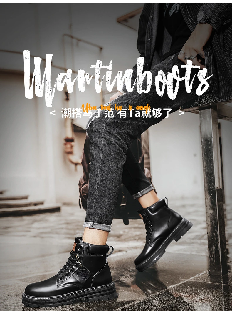 2024 mens high top boots mens leather shoes fashion motorcycle ankle boots mens winter boots comfortable platform desert boots 2024 mens high top boots mens leather shoes fashion motorcycle ankle boots mens winter boots comfortable platform desert boots