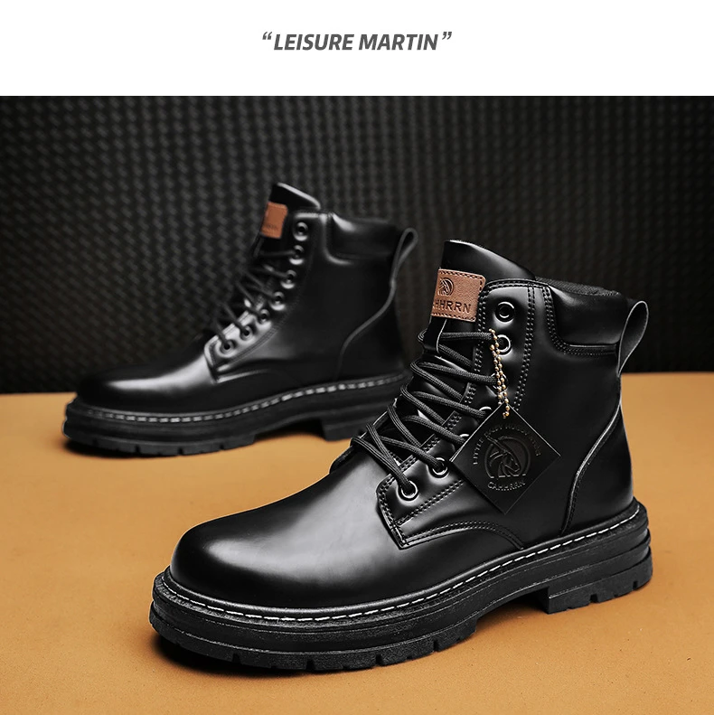2024 mens high top boots mens leather shoes fashion motorcycle ankle boots mens winter boots comfortable platform desert boots 2024 mens high top boots mens leather shoes fashion motorcycle ankle boots mens winter boots comfortable platform desert boots