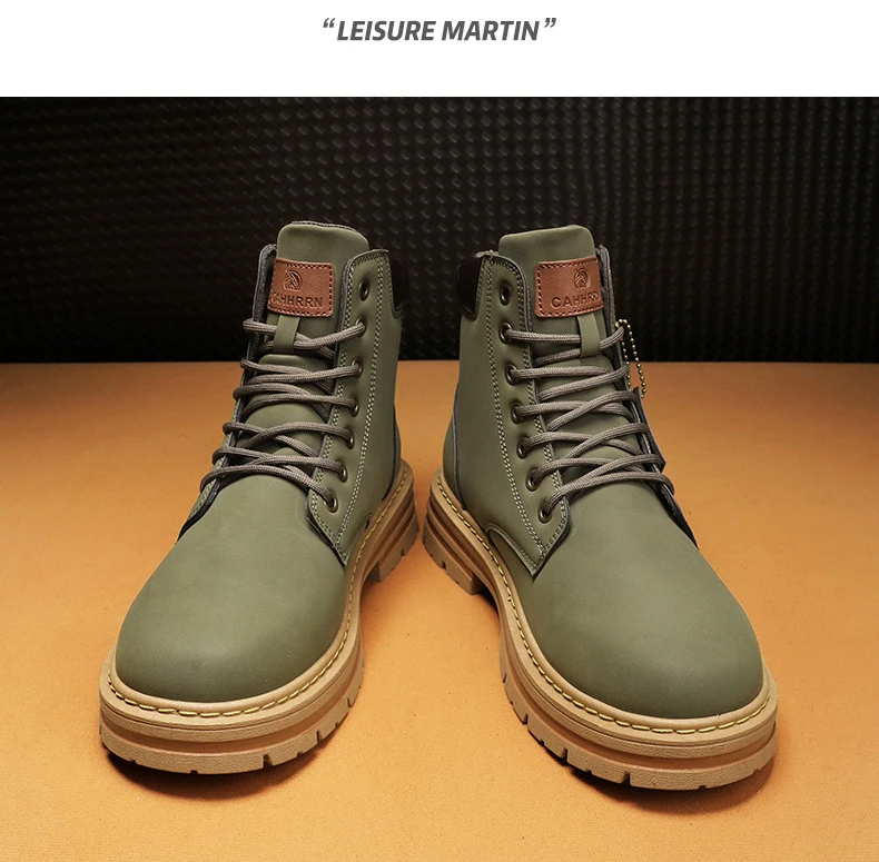 2024 mens high top boots mens leather shoes fashion motorcycle ankle boots mens winter boots comfortable platform desert boots 2024 mens high top boots mens leather shoes fashion motorcycle ankle boots mens winter boots comfortable platform desert boots