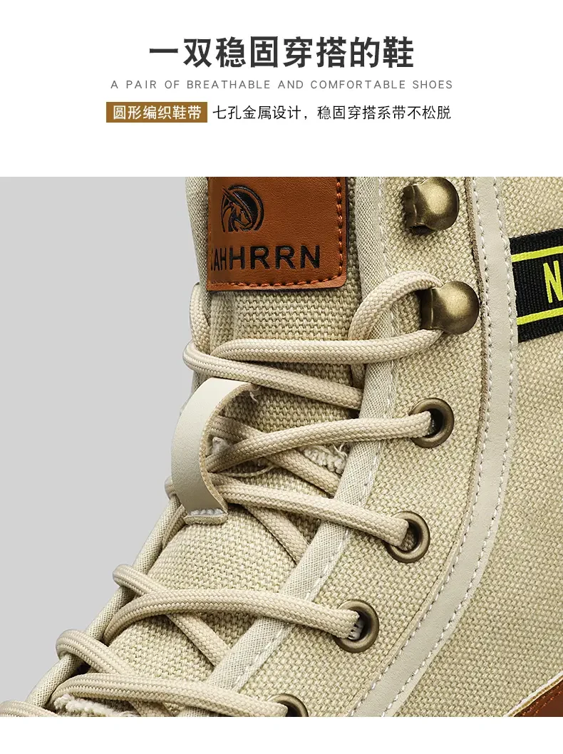 Shoes for Men Outdoor Male Booties 2023 Canvas Boots Toe Cap Anti-collision Shoes Winter Cotton Ankle Boots Fashion Military New Shoes for Men Outdoor Male Booties 2023 Canvas Boots Toe Cap Anti-collision Shoes Winter Cotton Ankle Boots Fashion Military New