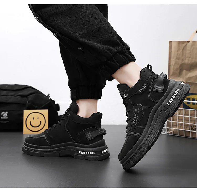 Mens Boots High Top Shoes Casual Winter Platform Designer Luxury Ankle Sport Chelsea Tactical Cowboy Work Safety Sneakers 안전화