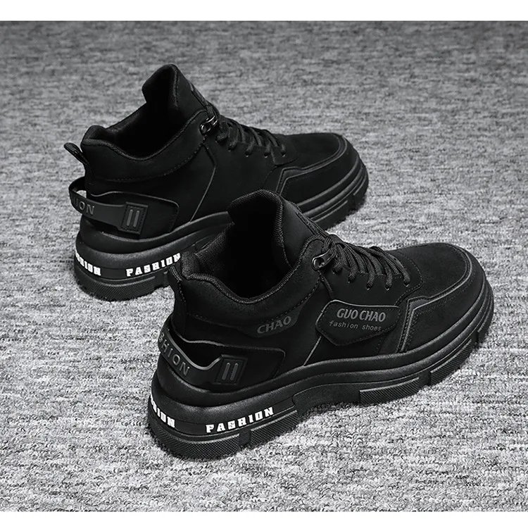 Mens Boots High Top Shoes Casual Winter Platform Designer Luxury Ankle Sport Chelsea Tactical Cowboy Work Safety Sneakers 안전화