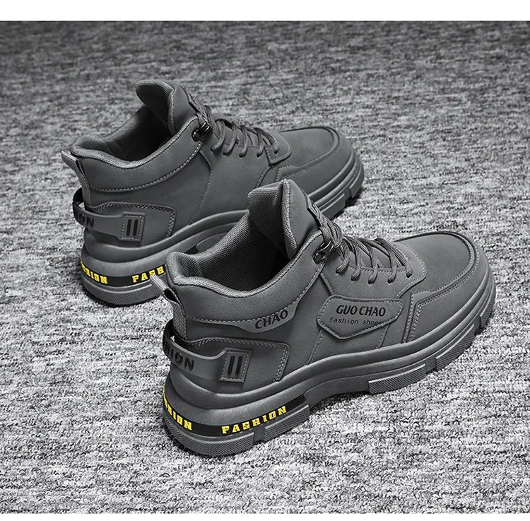 Mens Boots High Top Shoes Casual Winter Platform Designer Luxury Ankle Sport Chelsea Tactical Cowboy Work Safety Sneakers 안전화