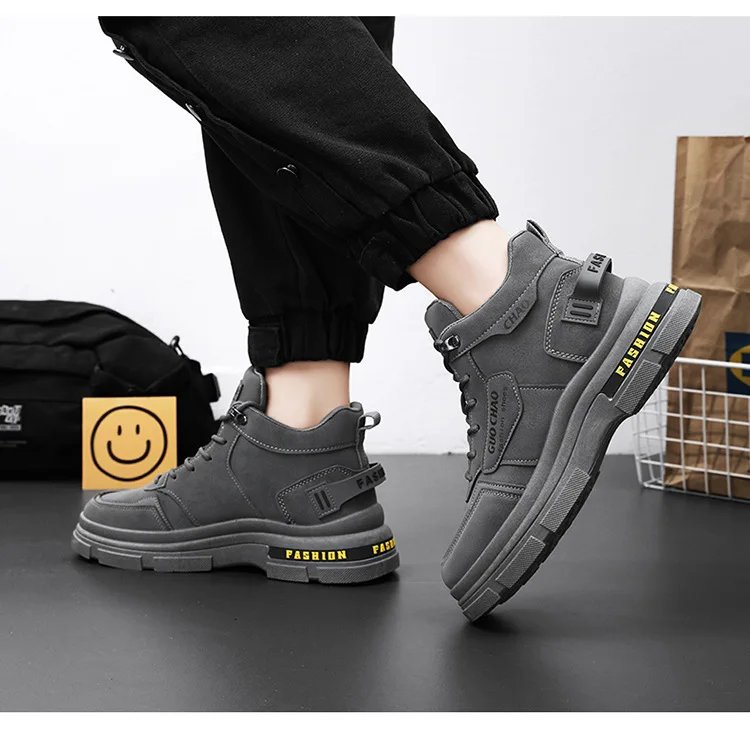 Mens Boots High Top Shoes Casual Winter Platform Designer Luxury Ankle Sport Chelsea Tactical Cowboy Work Safety Sneakers 안전화