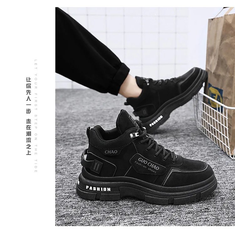 Mens Boots High Top Shoes Casual Winter Platform Designer Luxury Ankle Sport Chelsea Tactical Cowboy Work Safety Sneakers 안전화