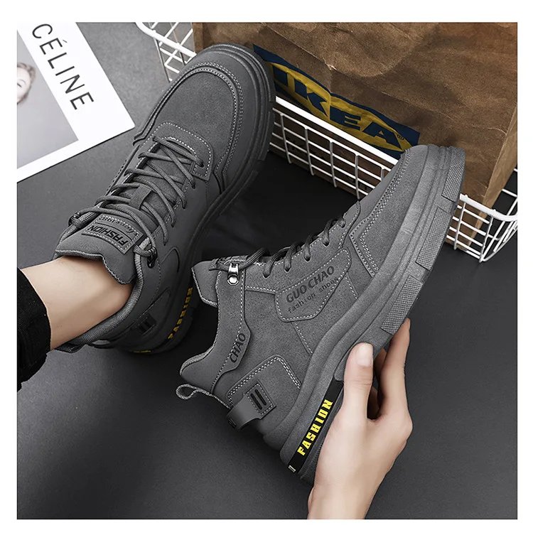Mens Boots High Top Shoes Casual Winter Platform Designer Luxury Ankle Sport Chelsea Tactical Cowboy Work Safety Sneakers 안전화