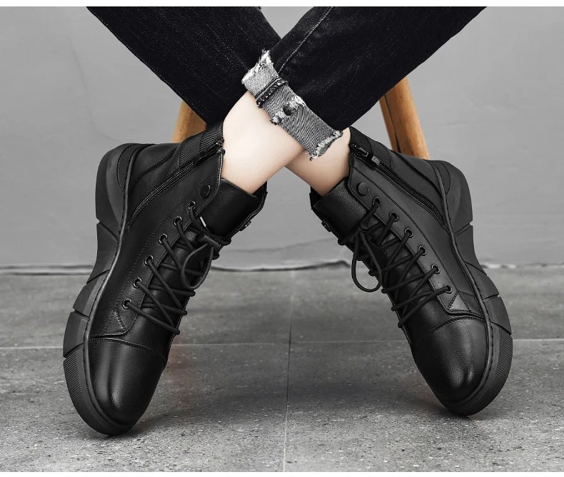 Boots Men Shoes Casual Shoes Classics Ankle Boots High Slip on  Office  Ventilate  Versatile Motorcycle