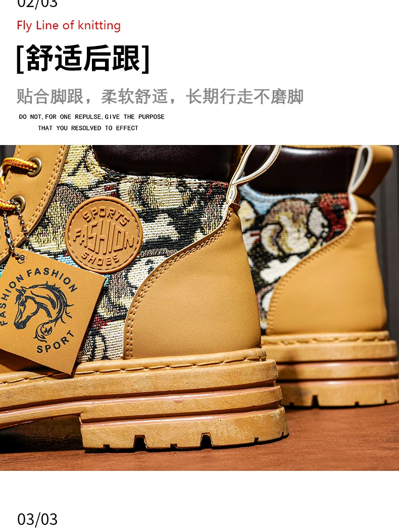 Mens Martin Boots Winter Mens Plush Graffiti Snow Shoes PU Leather Ankle Boots Vintage Style Outdoor Leisure Fall Shoes Lace Up Mens Martin Boots Winter Mens Plush Graffiti Snow Shoes PU Leather Ankle Boots Vintage Style Outdoor Leisure Fall Shoes Lace Up