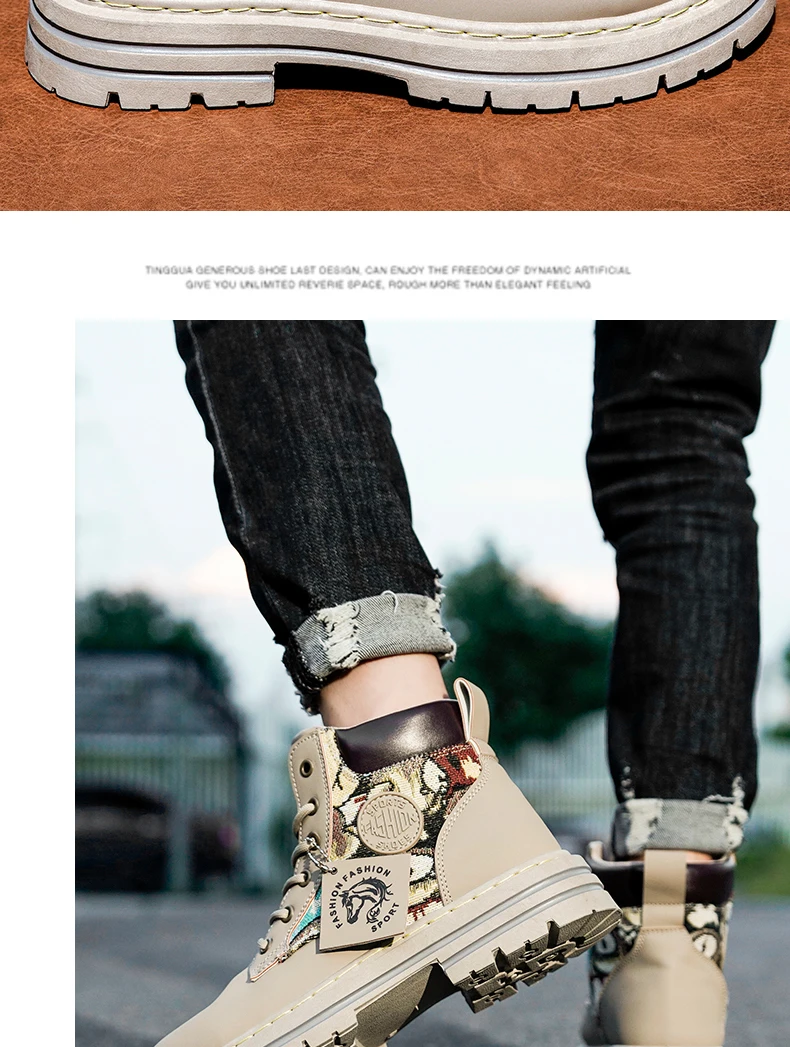 Mens Martin Boots Winter Mens Plush Graffiti Snow Shoes PU Leather Ankle Boots Vintage Style Outdoor Leisure Fall Shoes Lace Up Mens Martin Boots Winter Mens Plush Graffiti Snow Shoes PU Leather Ankle Boots Vintage Style Outdoor Leisure Fall Shoes Lace Up