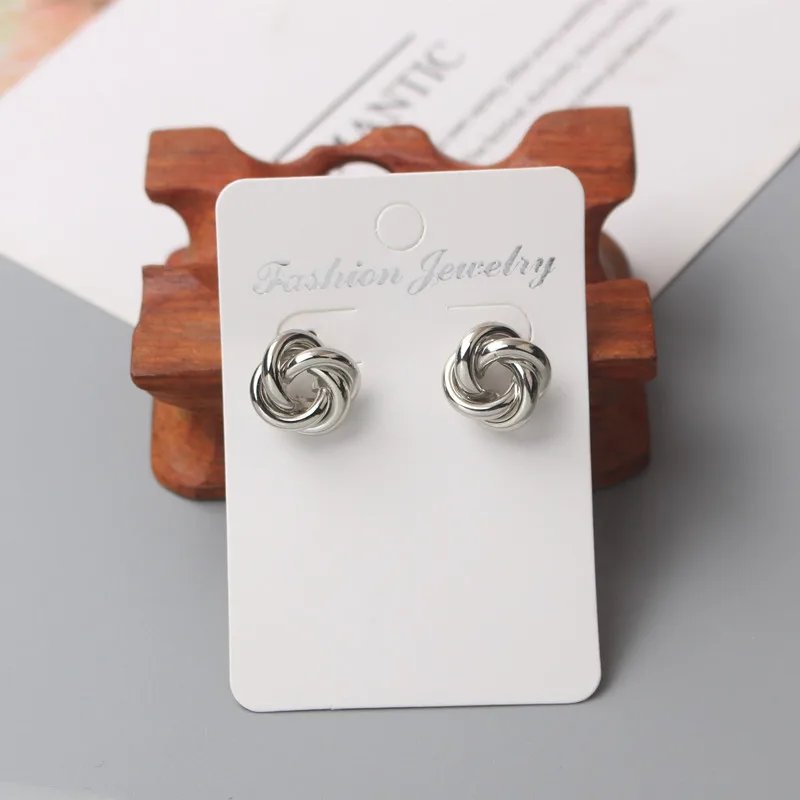 Tiny Metal Stud Earrings for Women Gold Color Twist Round Earrings Small Unusual Earrings boucles d'oreilles Fashion Jewelry Tiny Metal Stud Earrings for Women Gold Color Twist Round Earrings Small Unusual Earrings boucles d'oreilles Fashion Jewelry