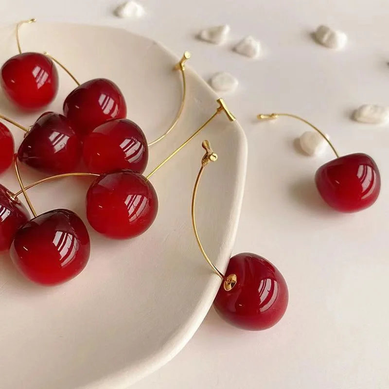 Small Fresh Sweet Lovely Cherry Cherries Cherries Earrings Pendant Fruit Earrings Red Cherry Earrings Charm Jewelry Small Fresh Sweet Lovely Cherry Cherries Cherries Earrings Pendant Fruit Earrings Red Cherry Earrings Charm Jewelry