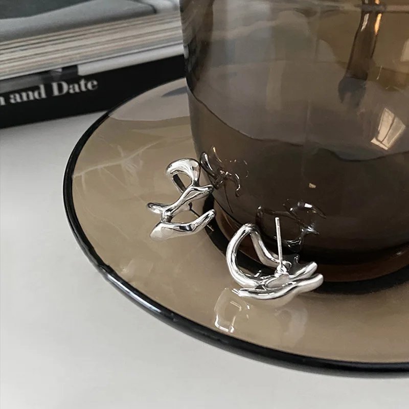 Irregular Liquid Metal Hollow Earrings Style Hip-Hop Punk Fashion Personality Long Earrings Ms Girl Travel Accessories Irregular Liquid Metal Hollow Earrings Style Hip-Hop Punk Fashion Personality Long Earrings Ms Girl Travel Accessories