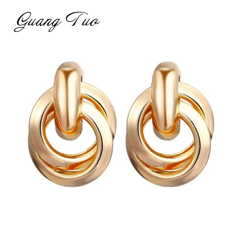 Gold Color Metal Drop Earrings Irregular Hollow Heart Pendants Earrings Twisted Geometric Personality Earrings for Women Gold Color Metal Drop Earrings Irregular Hollow Heart Pendants Earrings Twisted Geometric Personality Earrings for Women