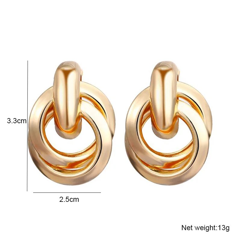 Gold Color Metal Drop Earrings Irregular Hollow Heart Pendants Earrings Twisted Geometric Personality Earrings for Women Gold Color Metal Drop Earrings Irregular Hollow Heart Pendants Earrings Twisted Geometric Personality Earrings for Women