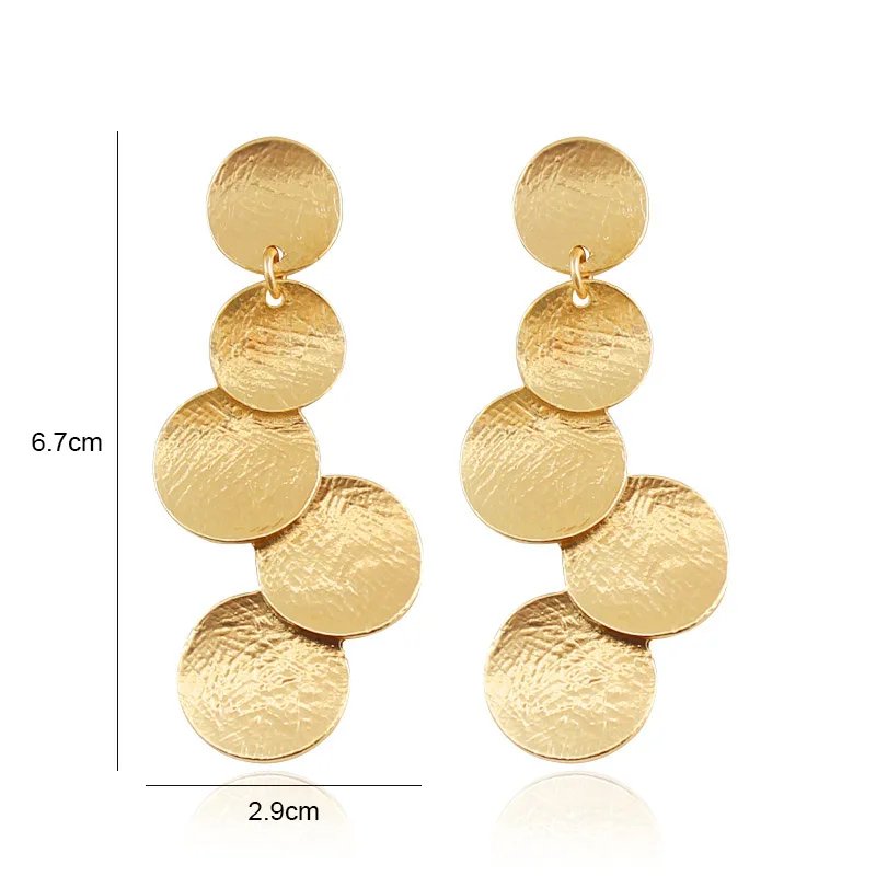 Gold Color Metal Drop Earrings Irregular Hollow Heart Pendants Earrings Twisted Geometric Personality Earrings for Women Gold Color Metal Drop Earrings Irregular Hollow Heart Pendants Earrings Twisted Geometric Personality Earrings for Women