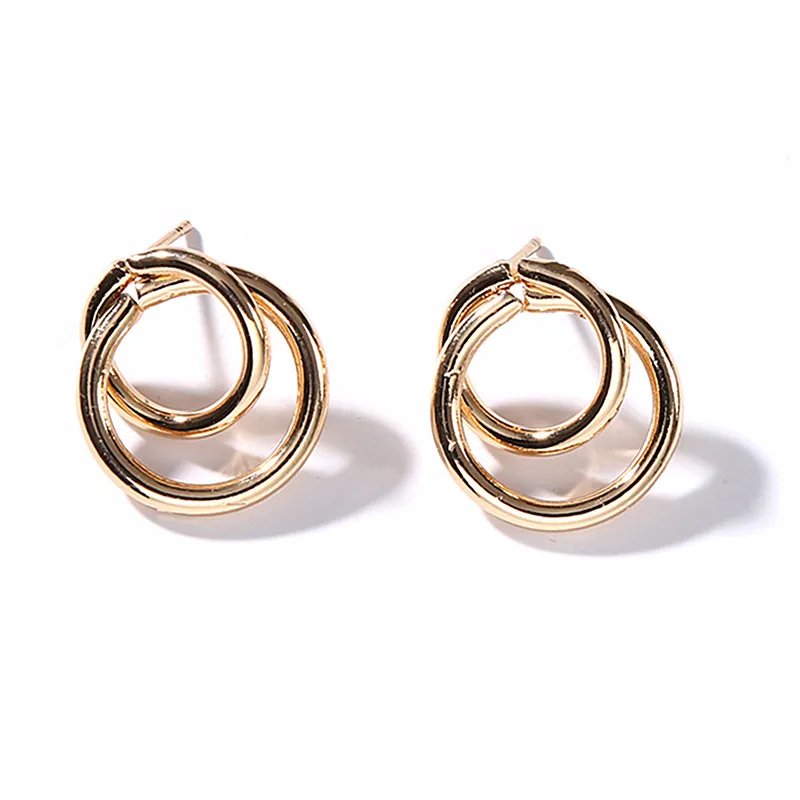 Gold Color Metal Drop Earrings Irregular Hollow Heart Pendants Earrings Twisted Geometric Personality Earrings for Women Gold Color Metal Drop Earrings Irregular Hollow Heart Pendants Earrings Twisted Geometric Personality Earrings for Women