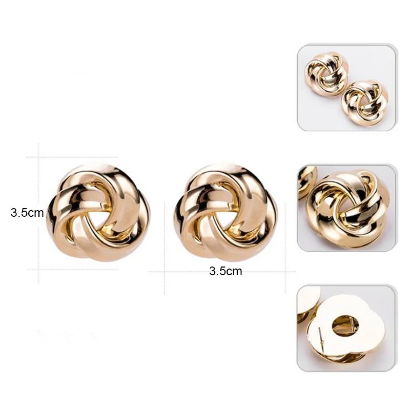 Gold Color Metal Drop Earrings Irregular Hollow Heart Pendants Earrings Twisted Geometric Personality Earrings for Women Gold Color Metal Drop Earrings Irregular Hollow Heart Pendants Earrings Twisted Geometric Personality Earrings for Women