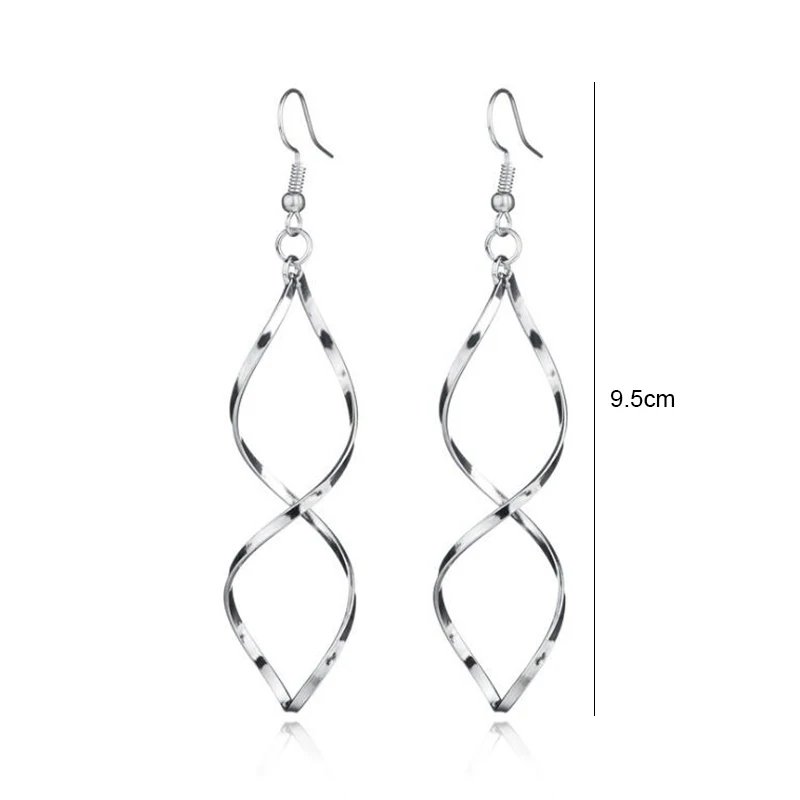 Gold Color Metal Drop Earrings Irregular Hollow Heart Pendants Earrings Twisted Geometric Personality Earrings for Women Gold Color Metal Drop Earrings Irregular Hollow Heart Pendants Earrings Twisted Geometric Personality Earrings for Women