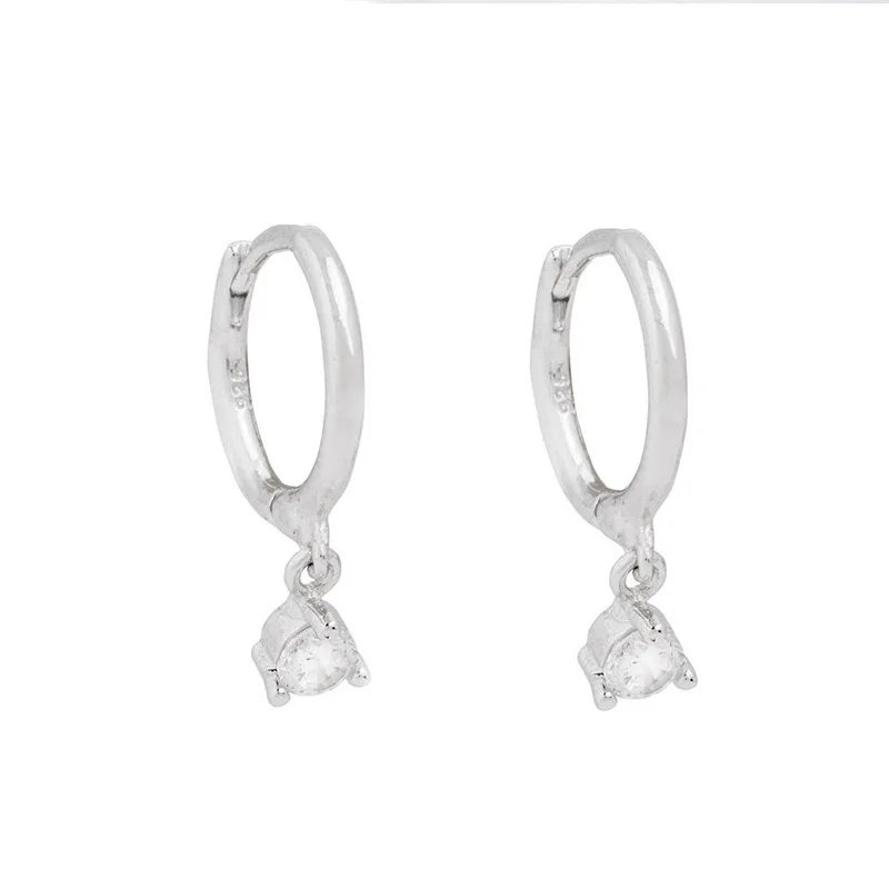 2PC Stainless Steel Little Huggies Hoop Earrings For Women Tiny Crystal Zirconia Pendant Cartilage Earrings Piercing Jewelry 2PC Stainless Steel Little Huggies Hoop Earrings For Women Tiny Crystal Zirconia Pendant Cartilage Earrings Piercing Jewelry