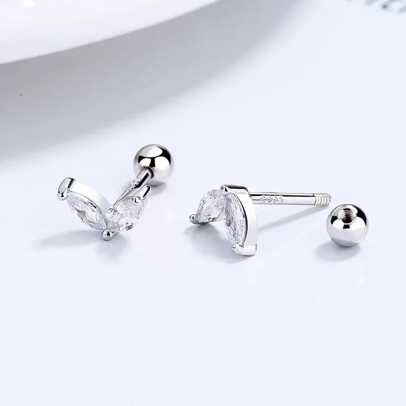 2PC Stainless Steel Little Huggies Hoop Earrings For Women Tiny Crystal Zirconia Pendant Cartilage Earrings Piercing Jewelry 2PC Stainless Steel Little Huggies Hoop Earrings For Women Tiny Crystal Zirconia Pendant Cartilage Earrings Piercing Jewelry