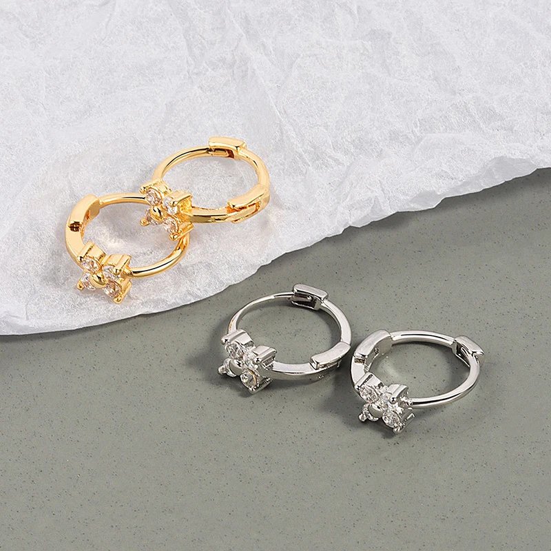 2PC Stainless Steel Little Huggies Hoop Earrings For Women Tiny Crystal Zirconia Pendant Cartilage Earrings Piercing Jewelry 2PC Stainless Steel Little Huggies Hoop Earrings For Women Tiny Crystal Zirconia Pendant Cartilage Earrings Piercing Jewelry