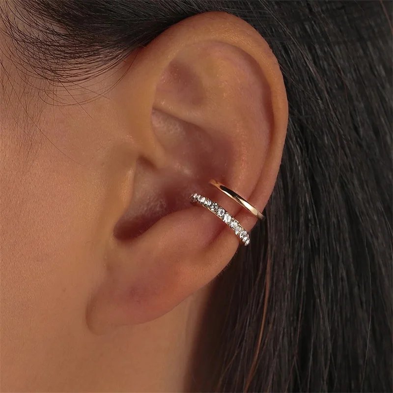 Fashion Exquisite Rhinestone Decor Ear Cuff earring for Woman Ear 2022 Summer New Arrival Christmas Jewelry Gift Fashion Exquisite Rhinestone Decor Ear Cuff earring for Woman Ear 2022 Summer New Arrival Christmas Jewelry Gift