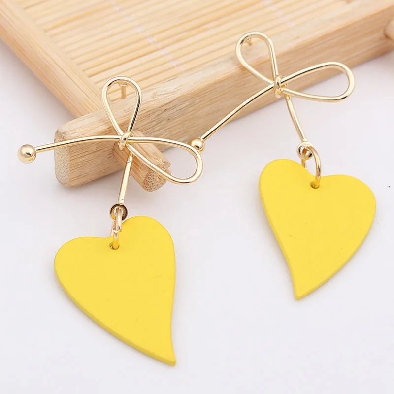 Colorful Metal Dangle Earrings for Women Personality Fashion Drop Earrings Flower Heart Pendants Earrings pendientes mujer Colorful Metal Dangle Earrings for Women Personality Fashion Drop Earrings Flower Heart Pendants Earrings pendientes mujer