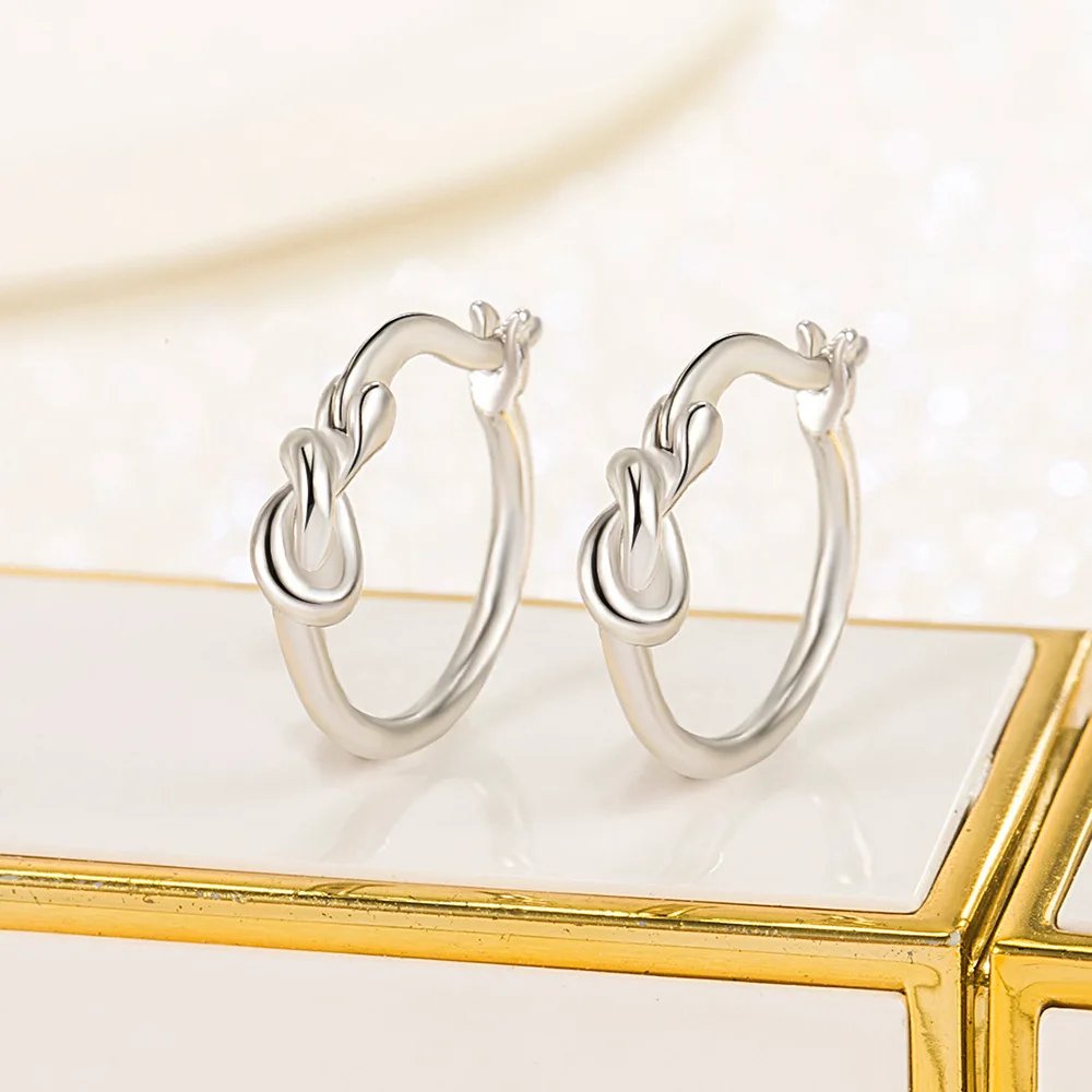 925 Sterling Silver Female Luxury Crystal Round Stud Earrings Vintage Wedding Jewelry White Zircon Stone Earrings Wholesale