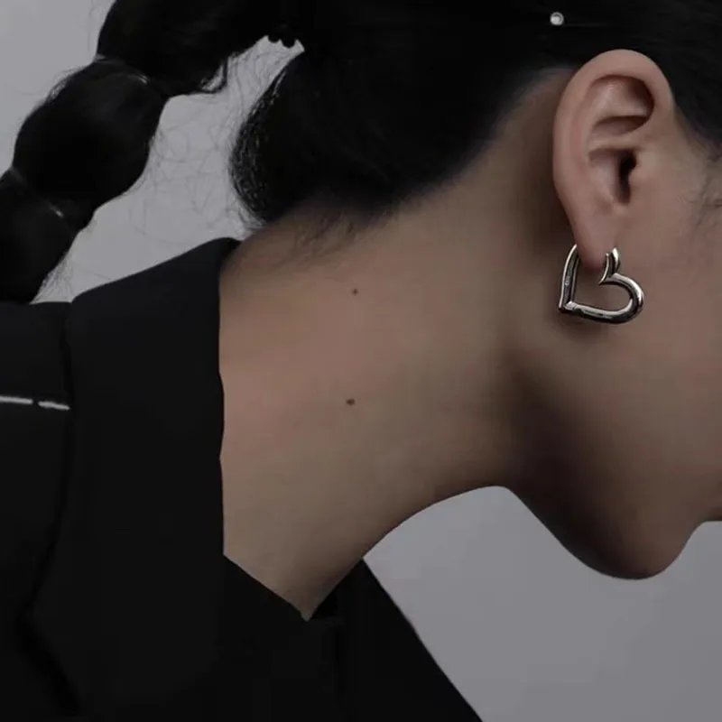 925 Sterling Silver Vintage Heart Earrings For Women Trendy Earring Jewelry Prevent Allergy Party Accessories G 925 Sterling Silver Vintage Heart Earrings For Women Trendy Earring Jewelry Prevent Allergy Party Accessories G