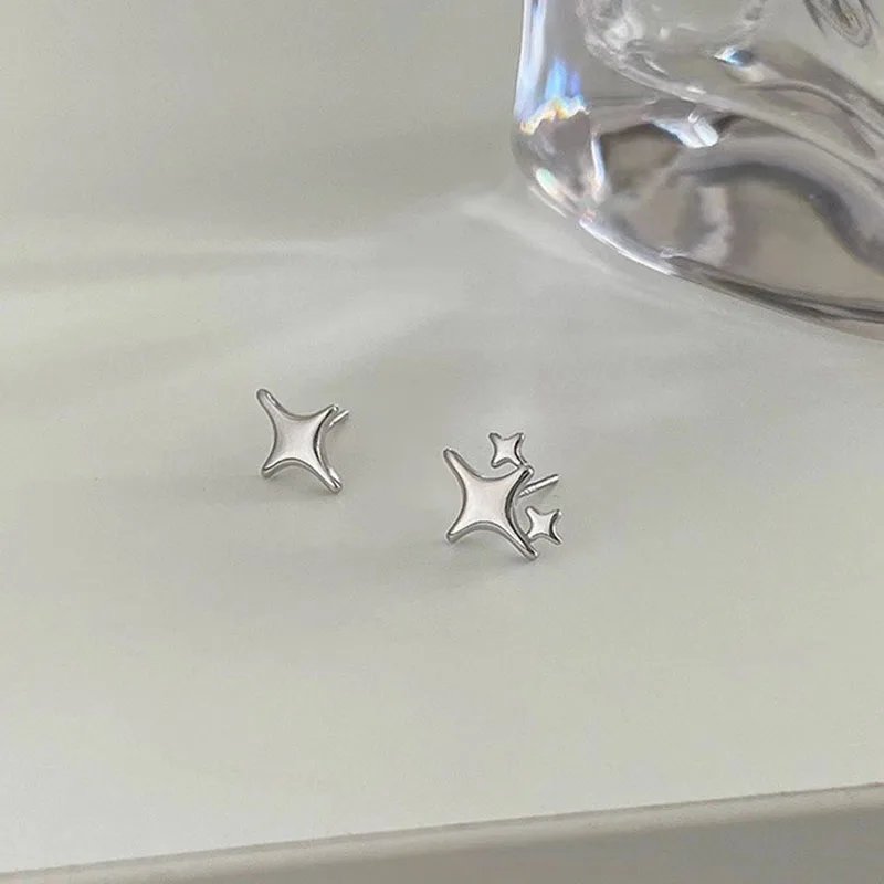 2023 Trend Silver Color Plated Hollow Star Hoop Earring For Women Fashion Vintage Accessories Aesthetic Jewelry Gift 2023 Trend Silver Color Plated Hollow Star Hoop Earring For Women Fashion Vintage Accessories Aesthetic Jewelry Gift