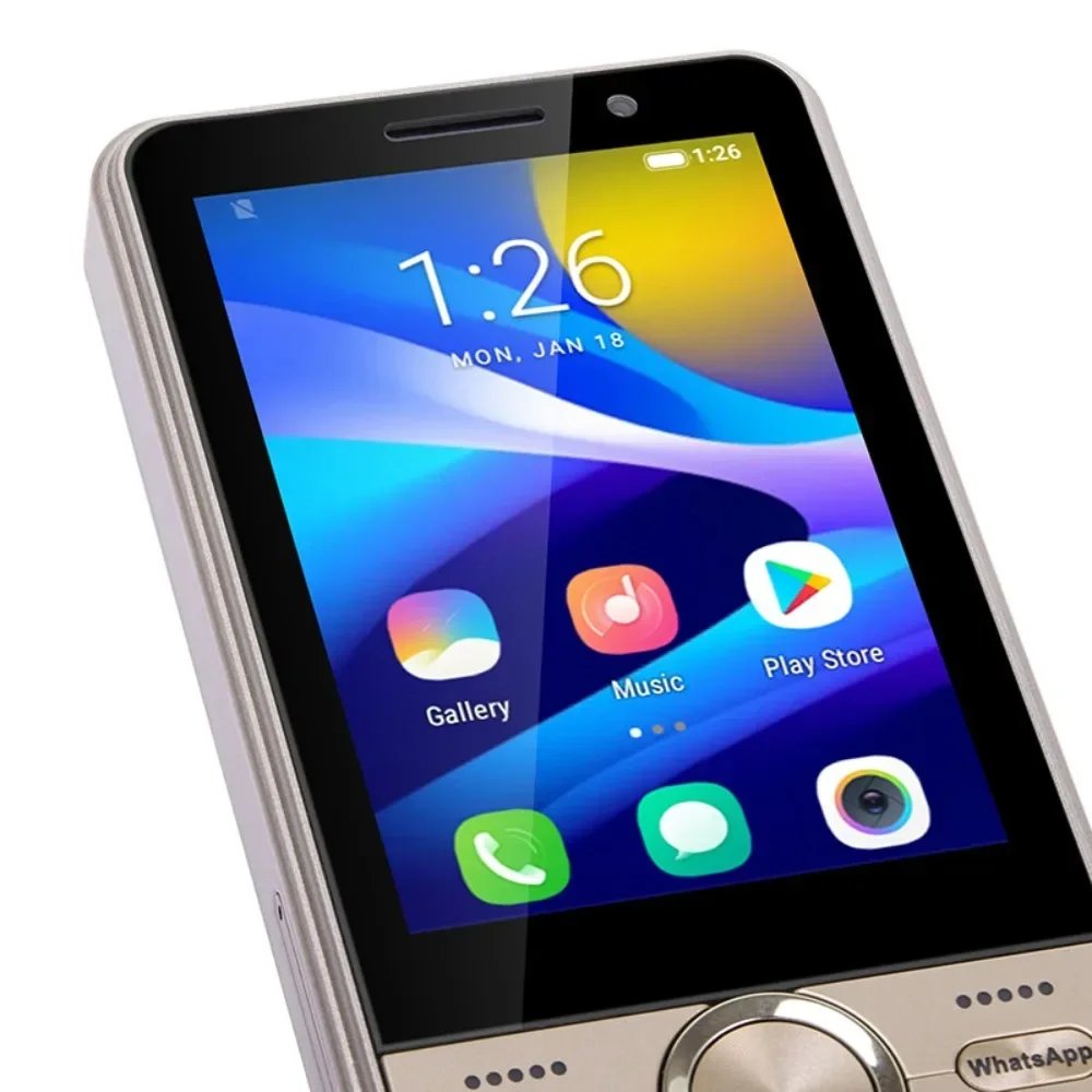 UNIWA HOPE XS17 3.5 Inch 4G Keypad Phones Touch Screen Smart Phone Android 8.1 Quad Core 2GB+16GB 2500mAh Cellphone Whatsapp