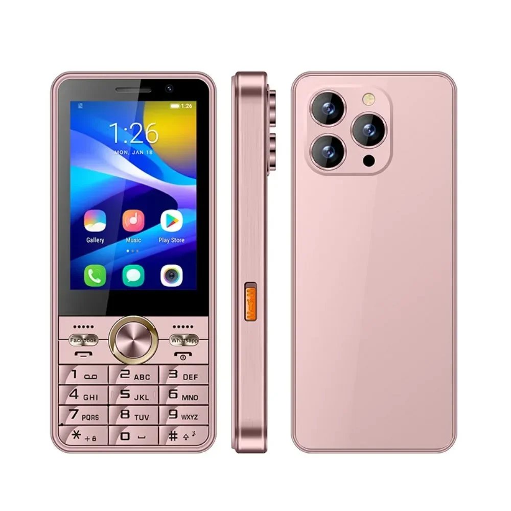 UNIWA HOPE XS17 3.5 Inch 4G Keypad Phones Touch Screen Smart Phone Android 8.1 Quad Core 2GB+16GB 2500mAh Cellphone Whatsapp