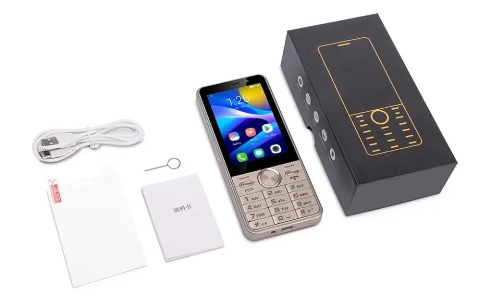 UNIWA HOPE XS17 3.5 Inch 4G Keypad Phones Touch Screen Smart Phone Android 8.1 Quad Core 2GB+16GB 2500mAh Cellphone Whatsapp