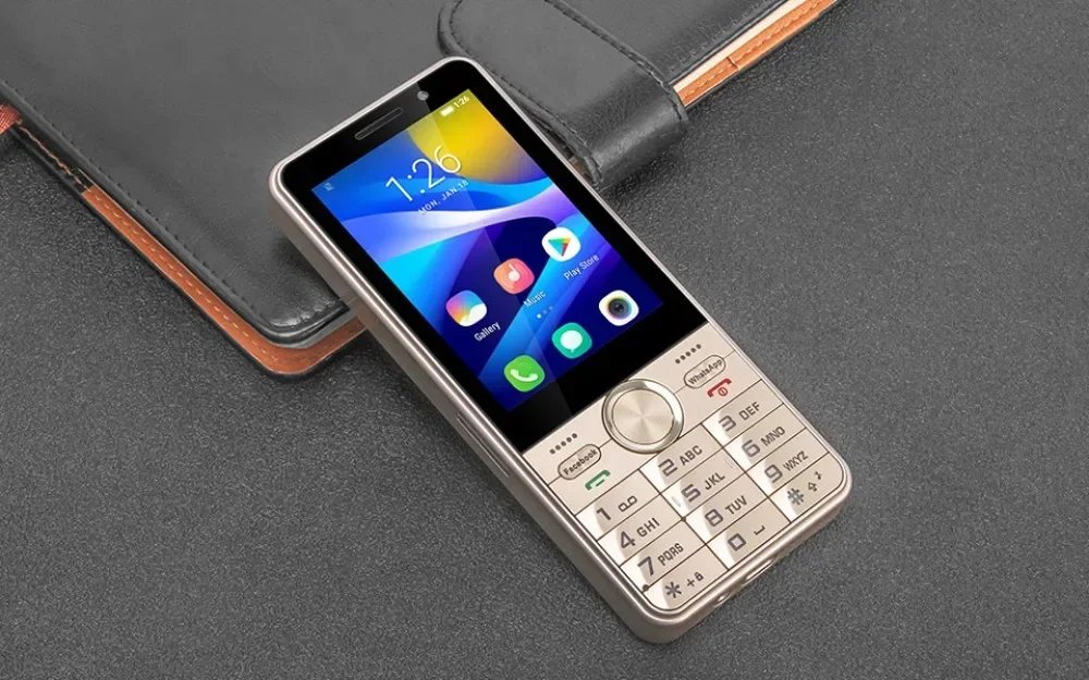 UNIWA HOPE XS17 3.5 Inch 4G Keypad Phones Touch Screen Smart Phone Android 8.1 Quad Core 2GB+16GB 2500mAh Cellphone Whatsapp