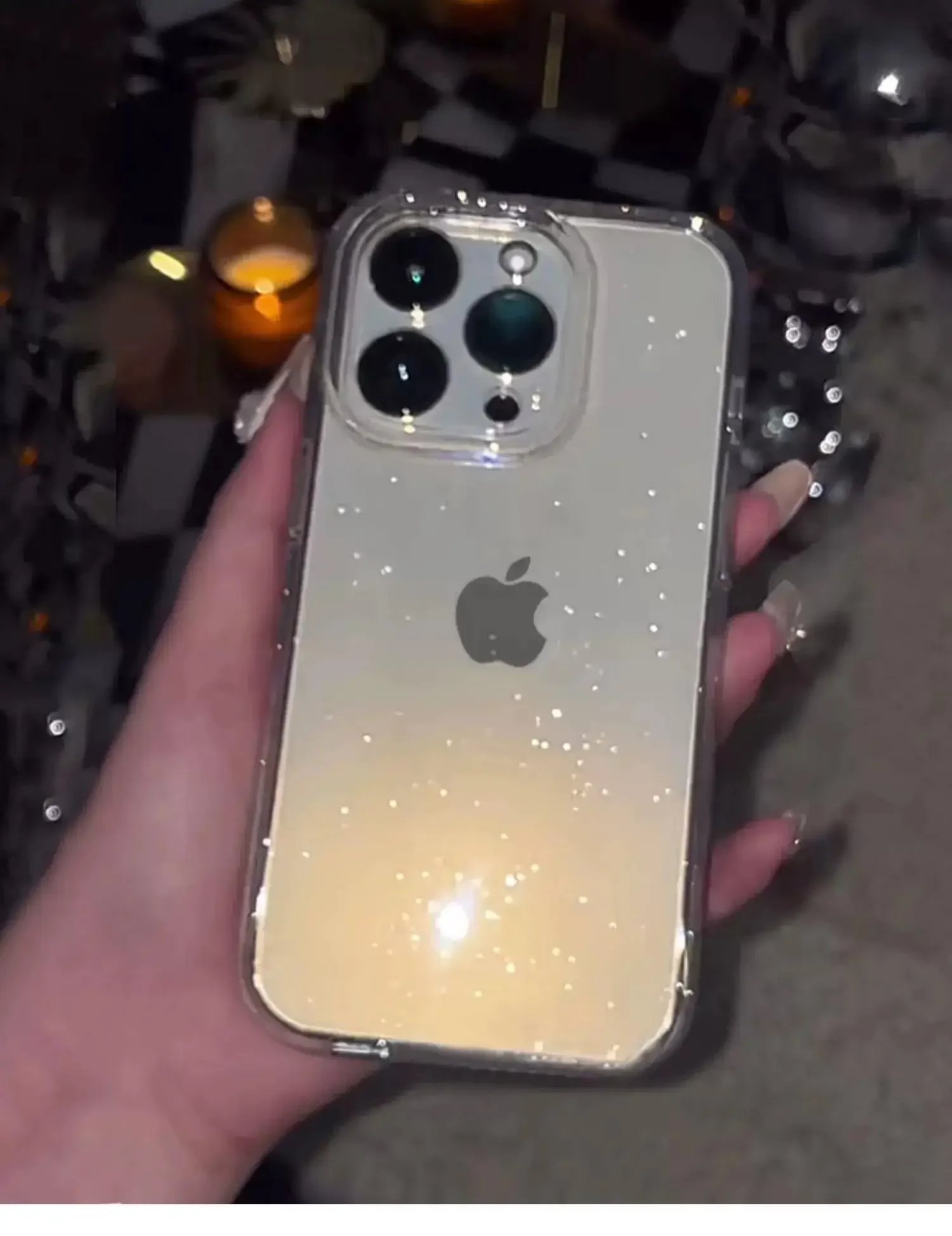 Luxury Bling Glitter Clear Phone Case For iPhone 16 15 14 13 12 11 Pro Max X XR XS 7 8 Plus Shockproof Transparent Soft Cover Luxury Bling Glitter Clear Phone Case For iPhone 16 15 14 13 12 11 Pro Max X XR XS 7 8 Plus Shockproof Transparent Soft Cover