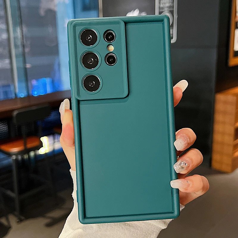 Soft TPU Case For Samsung Galaxy A56 A55 A54 A53 A35 A15 A16 A25 5G S24 S22 S25 Ultra S23 FE Candy Color Silicone Phone Cover