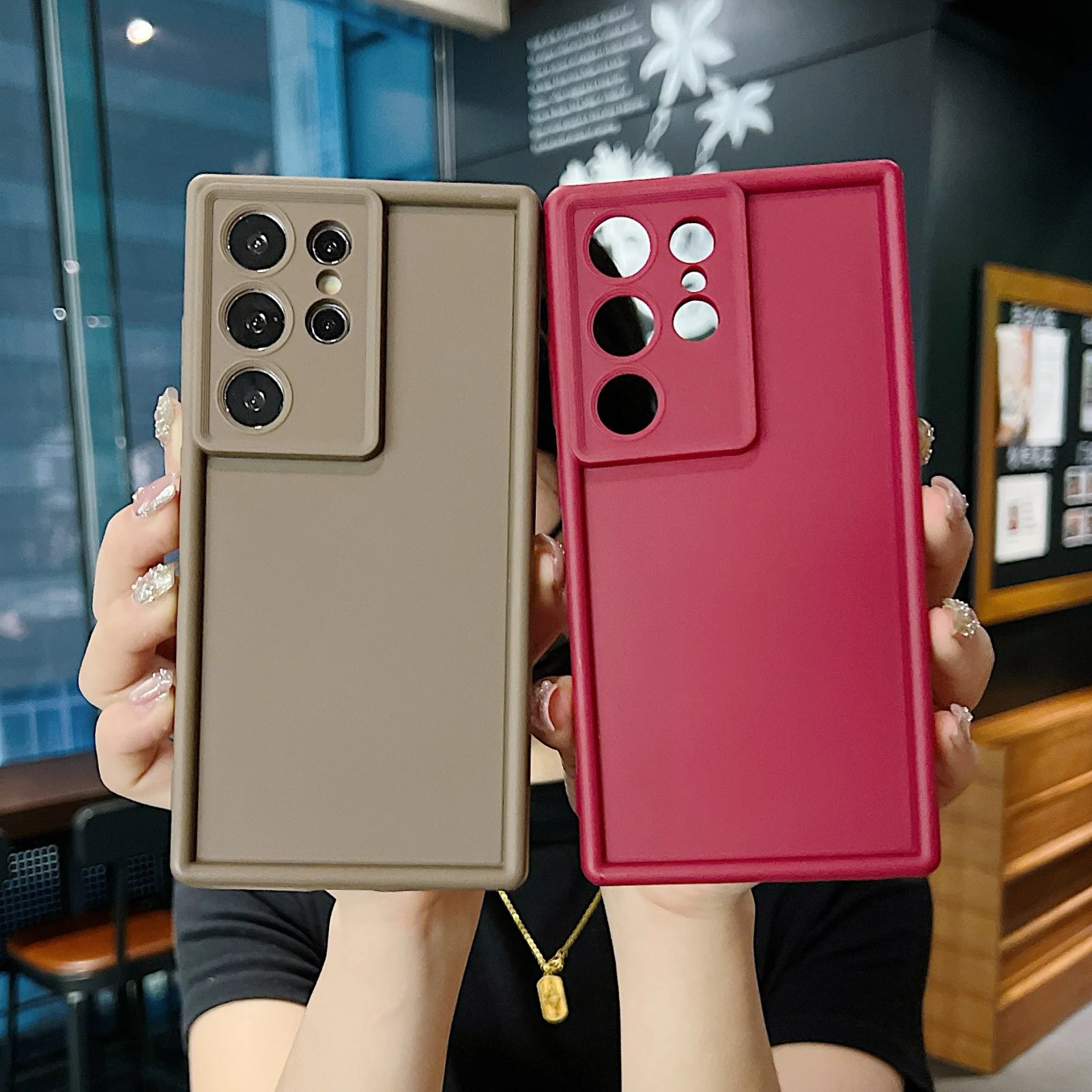 Soft TPU Case For Samsung Galaxy A56 A55 A54 A53 A35 A15 A16 A25 5G S24 S22 S25 Ultra S23 FE Candy Color Silicone Phone Cover