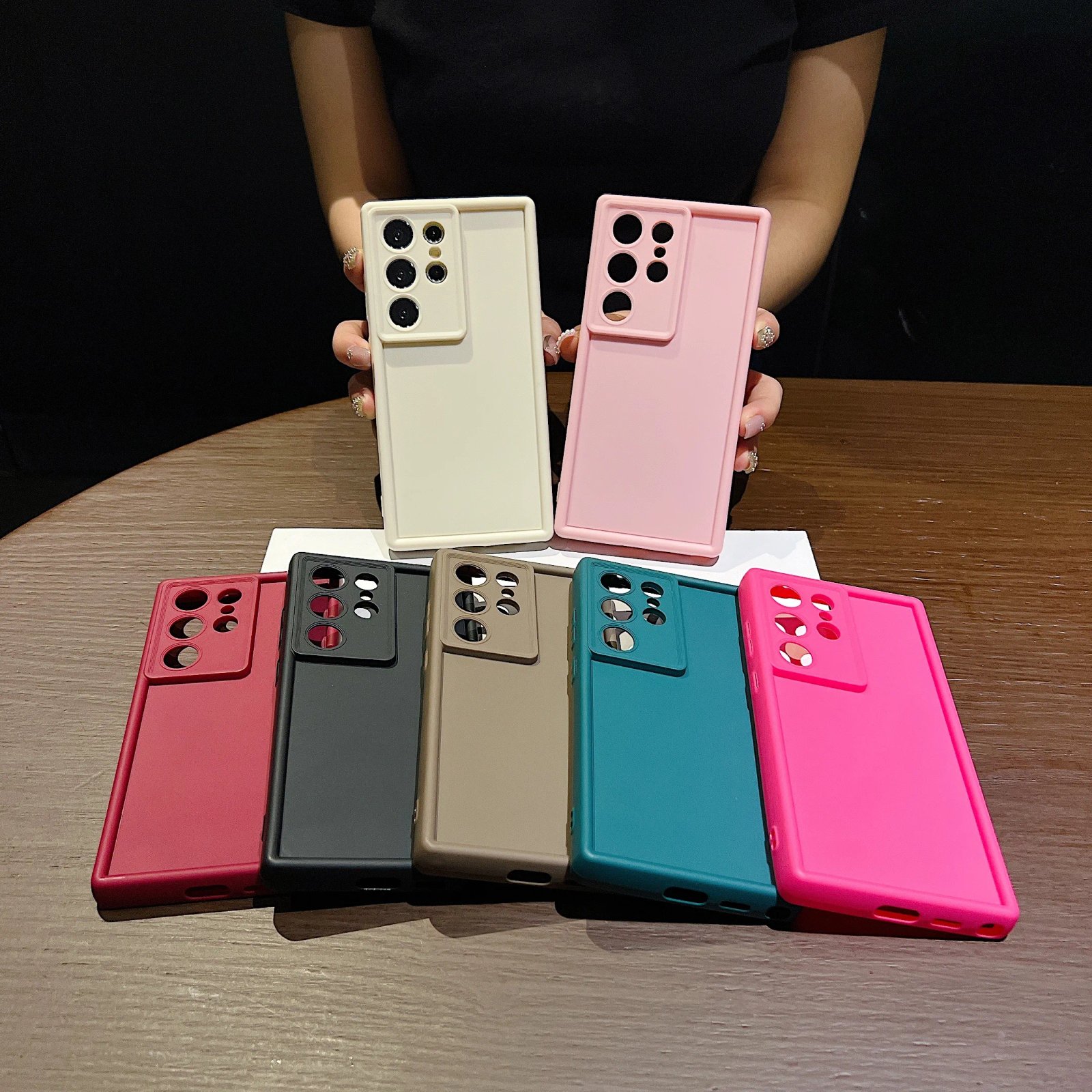 Soft TPU Case For Samsung Galaxy A56 A55 A54 A53 A35 A15 A16 A25 5G S24 S22 S25 Ultra S23 FE Candy Color Silicone Phone Cover