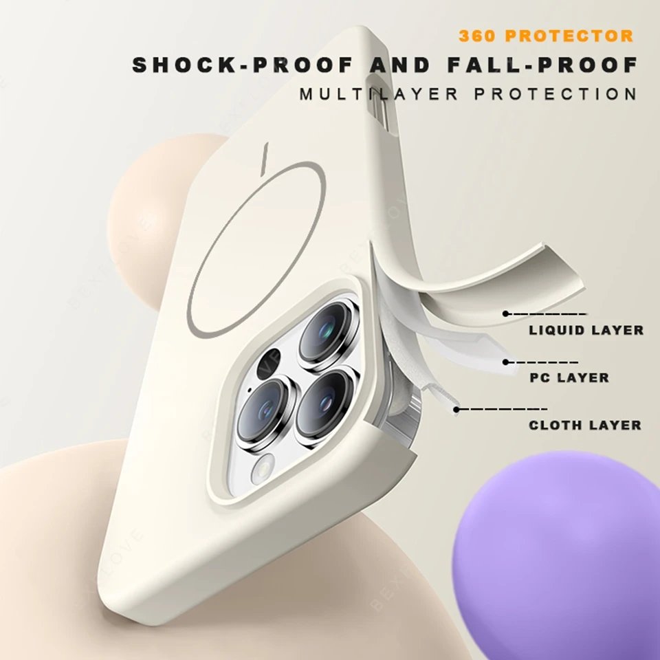 Magnetic Phone Case For iPhone 15 14 16 Plus 11 12 13 16 Pro Max Silicone Official Lanyard Magsafe Strap Protector Soft Cover Magnetic Phone Case For iPhone 15 14 16 Plus 11 12 13 16 Pro Max Silicone Official Lanyard Magsafe Strap Protector Soft Cover