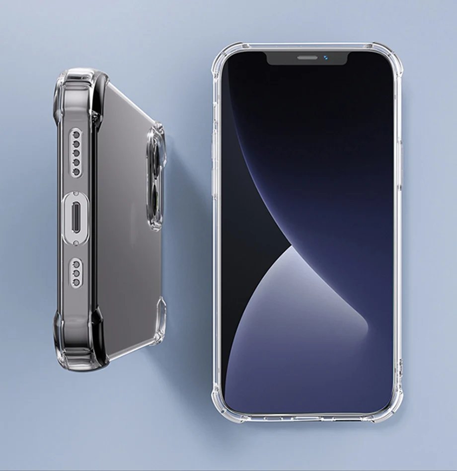 Thick Shockproof Silicone Clear Phone Case For iPhone 11 12 13 14 15 16 Pro Max Mini X XS XR 7 8 Plus SE2 Transparent Soft Cover Thick Shockproof Silicone Clear Phone Case For iPhone 11 12 13 14 15 16 Pro Max Mini X XS XR 7 8 Plus SE2 Transparent Soft Cover