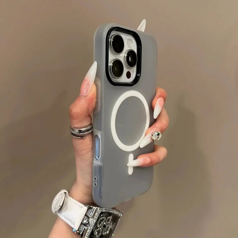 Luxury Candy Magsafe Wireless Charge Matte Phone Case For iPhone 11 12 13 14 15 16 Pro Max Plus Magnetic Bumper Cases Cover