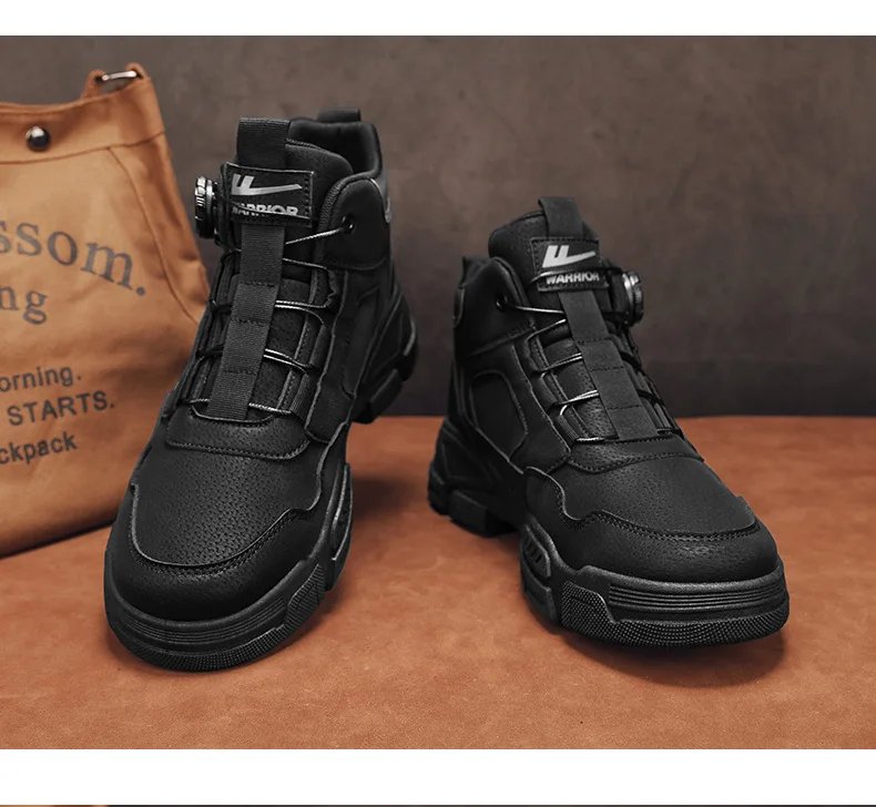 2025 New Martin Boots Men's Spring High-top Outdoor Men's Labor Protection Waterproof Work Shoes