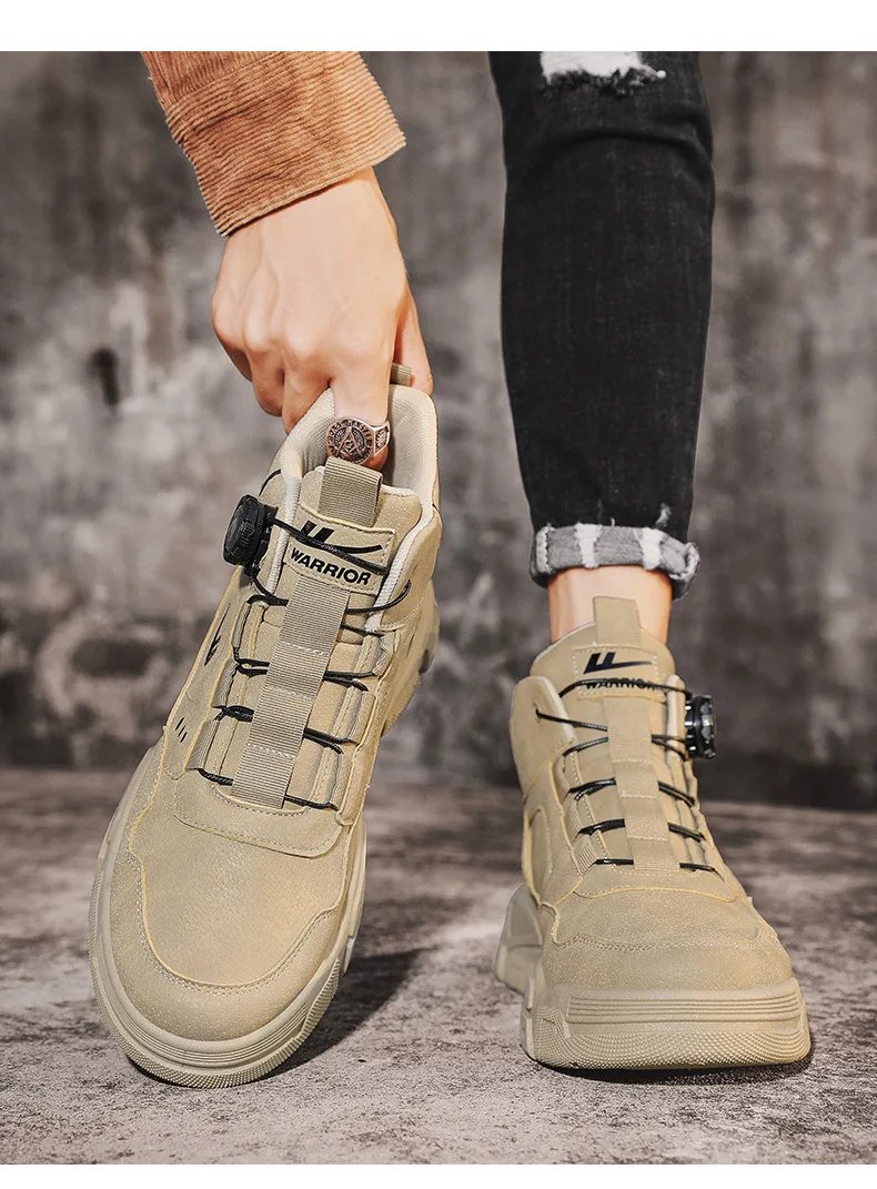 2025 New Martin Boots Men's Spring High-top Outdoor Men's Labor Protection Waterproof Work Shoes