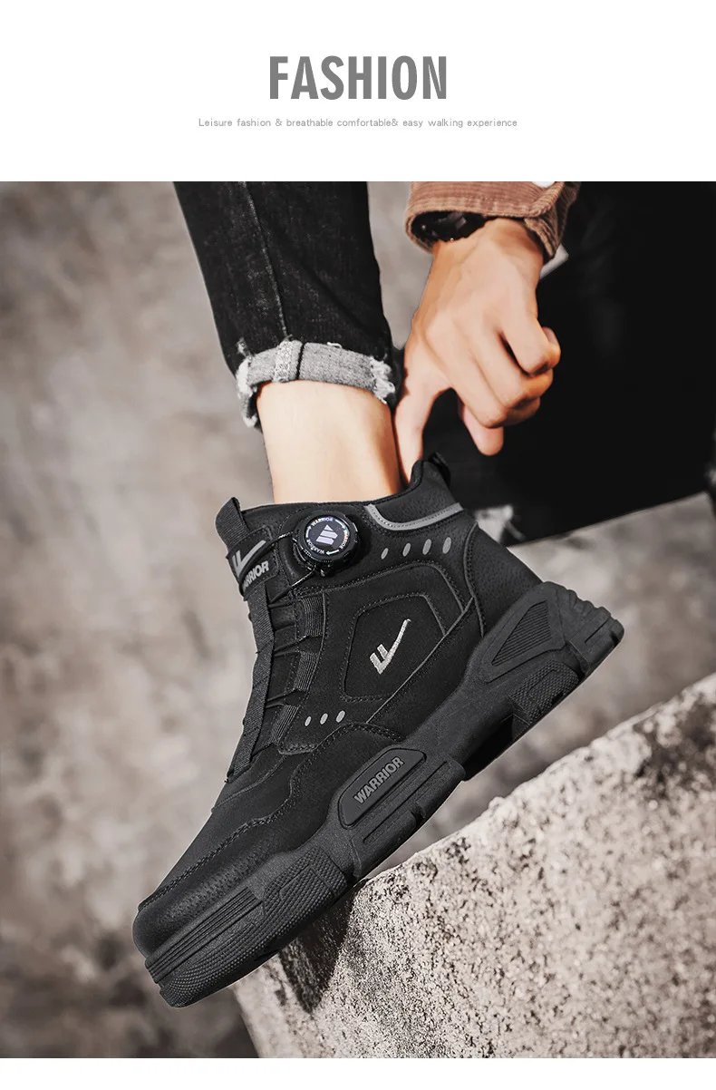 2025 New Martin Boots Men's Spring High-top Outdoor Men's Labor Protection Waterproof Work Shoes