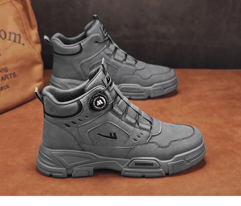 2025 New Martin Boots Men's Spring High-top Outdoor Men's Labor Protection Waterproof Work Shoes