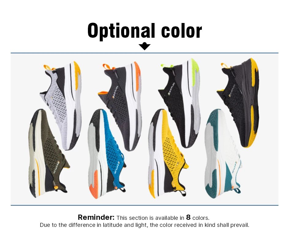 Baasploa Men Sport Shoes New Breathable Mesh Running Shoes Men Classic Casual Sneakers Male Non-slip Outdoor Comfort Walking