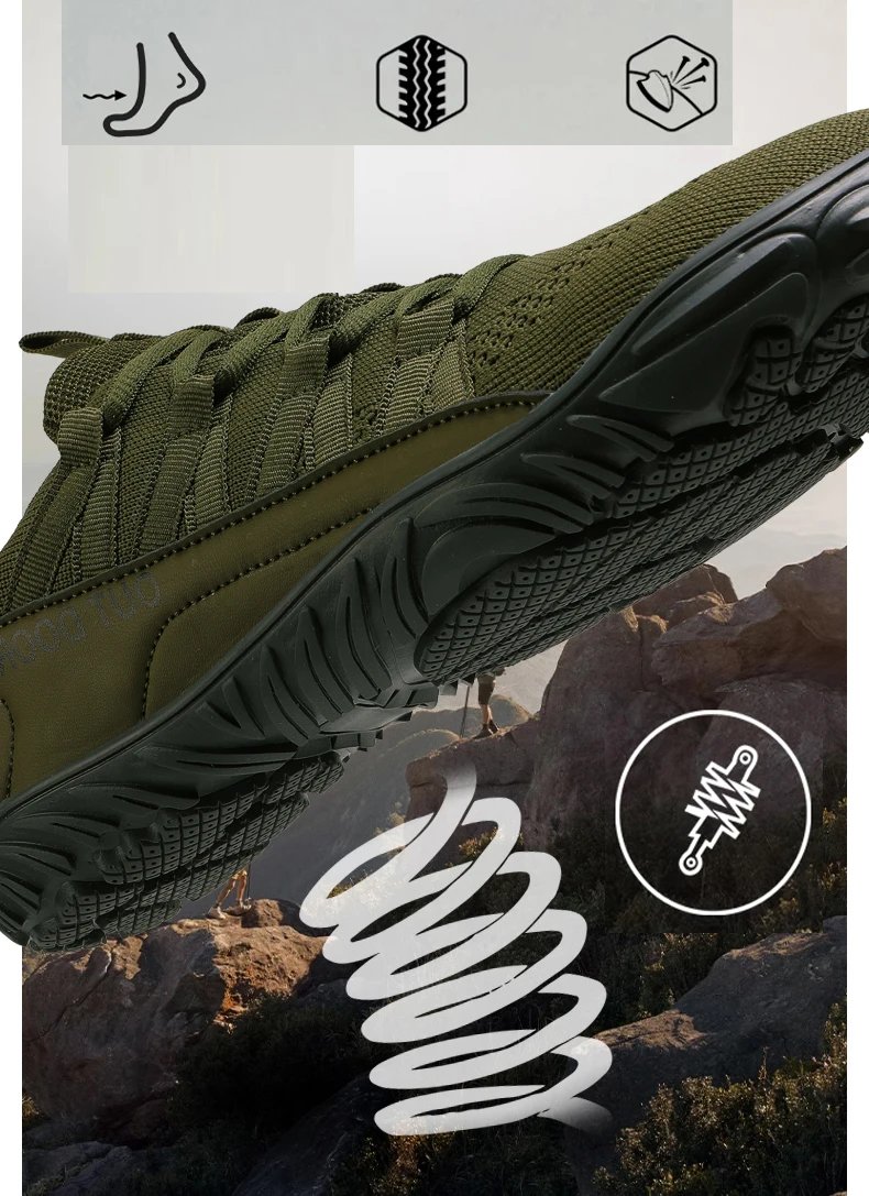 New Hiking Shoes, Plus Size, Couple Outdoor Sports Shoes, Wide Palm, Wide Last Shoes, Barefoot Casual Shoes, Indoor Yoga Fitness